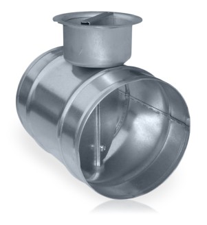 Przepustnica ocynkowana ręczna ø125 mm