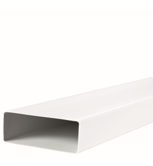 Kanał wentylacyjny z PVC o wymiarach 204x60 mm, długość 0,5 m