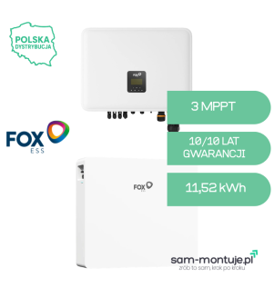 FoxESS ZESTAW P3-8.0-SH + EP12 — inwerter hybrydowy 8.0 kW z modułem EP12
