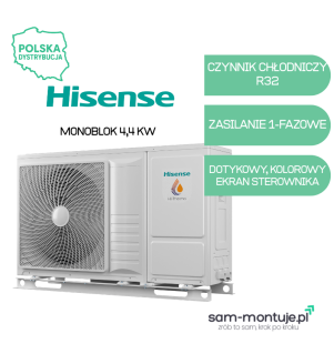 Pompa Ciepła HISENSE Hi-Therma Monoblok 4,4 kW