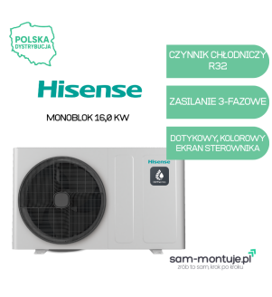 Pompa Ciepła HISENSE Hi-Therma Monoblok 16 kW