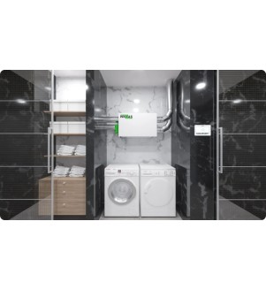 Wanas Rekuperacja 250H SV2 - kompaktowy rekuperator poziomy WANAS250HSV2
