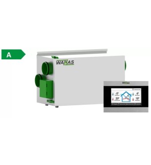 Wanas Rekuperacja 250H SV2 - kompaktowy rekuperator poziomy WANAS250HSV2