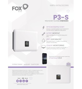 FoxESS P3-15.0-SH Trójfazowy Falownik Hybrydowy 15 kW – 3 MPPT, IP65, EPS, FoxCloud V2.0